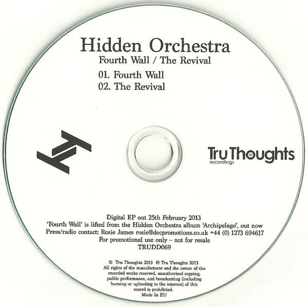 Hidden Orchestra : Fourth Wall / The Revival (CD, EP, Promo)