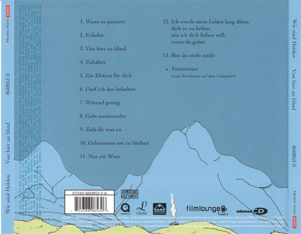 Wir Sind Helden : Von Hier An Blind (CD, Album, Enh)