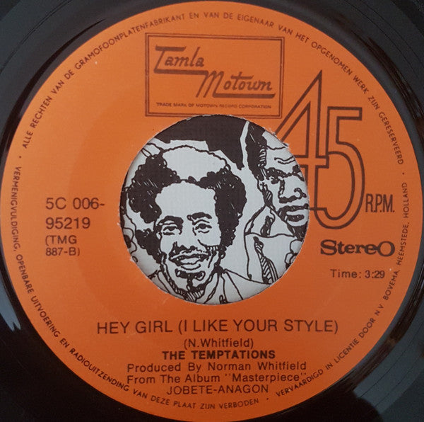 The Temptations : I Need You (7", Single)