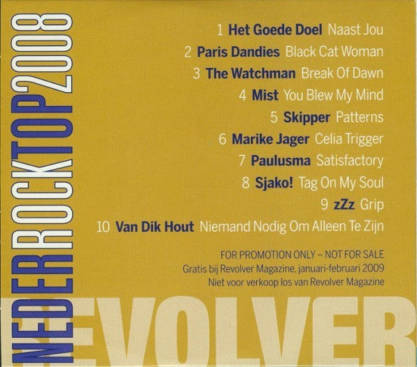 Various : 10 Gulden Songs (Neder Rock Top 2008) (CD, Comp, Promo)
