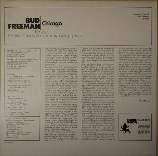 Bud Freeman : Chicago (LP, Album)