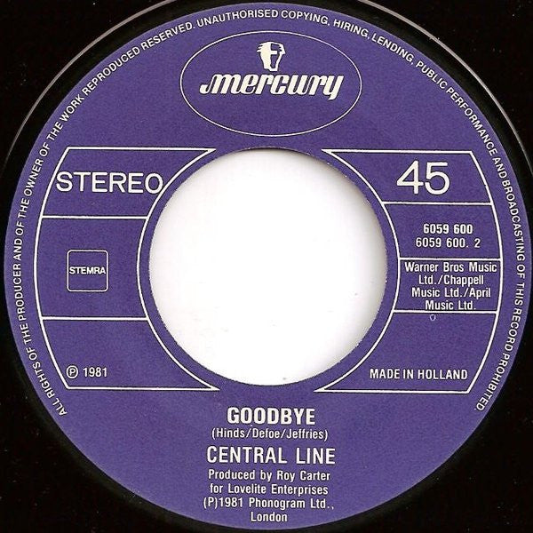 Central Line : Nature Boy (7", Single)