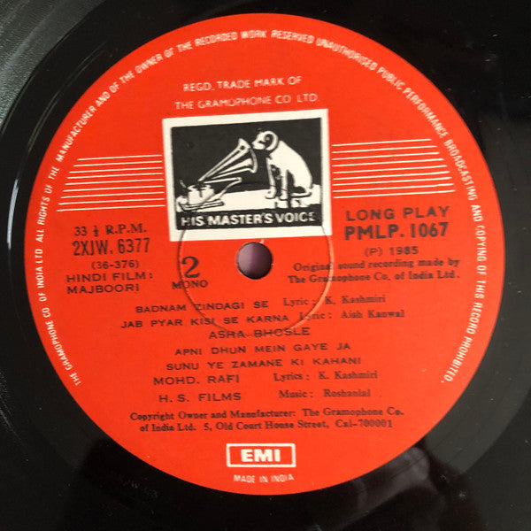 Roshanlal : Majboori (LP, Mono)