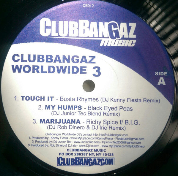 Club Bangaz Music : Club Bangaz Worldwide 3 (12")