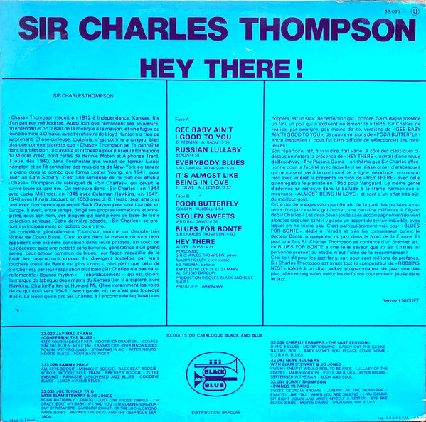 Sir Charles Thompson : Hey There ! (LP, Album)
