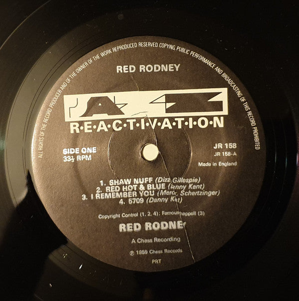 Red Rodney : Red Rodney  (LP, Album, RE)