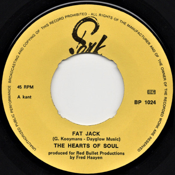 Hearts Of Soul : Fat Jack (7", Single)