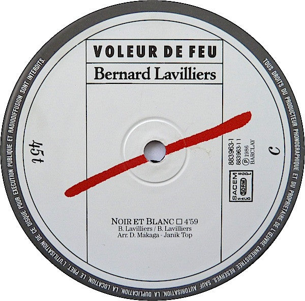 Bernard Lavilliers : Voleur De Feu (LP, Album + 12", Maxi)