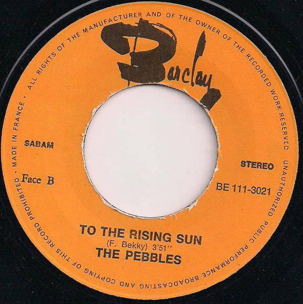 The Pebbles : Seven Horses In The Sky / To The Rising Sun (7", Single)