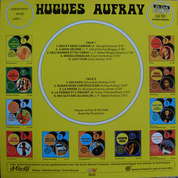 Hugues Aufray : Amoureusement Votre ... (LP, Album)