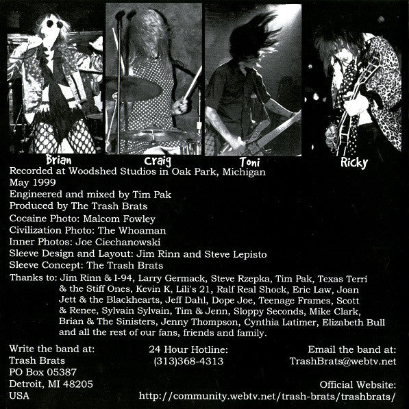 Trash Brats : Must Be The Cocaine (7", Single)