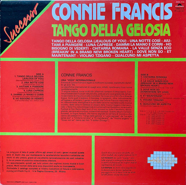 Connie Francis : Tango Della Gelosia (LP, Comp)