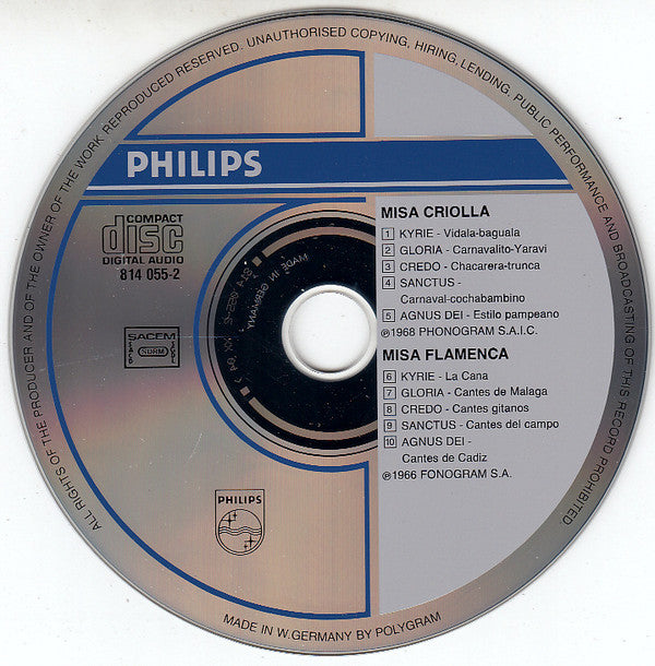 Various : Misa Criolla / Misa Flamenca (CD, Comp)