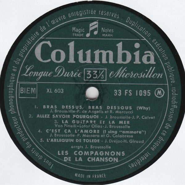 Les Compagnons De La Chanson : Les Compagnons De La Chanson (10", Album, Mono)