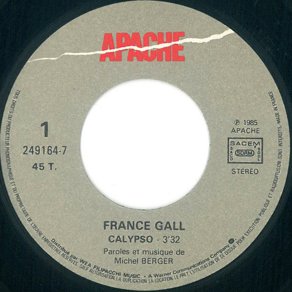 France Gall : Calypso (7", Single)