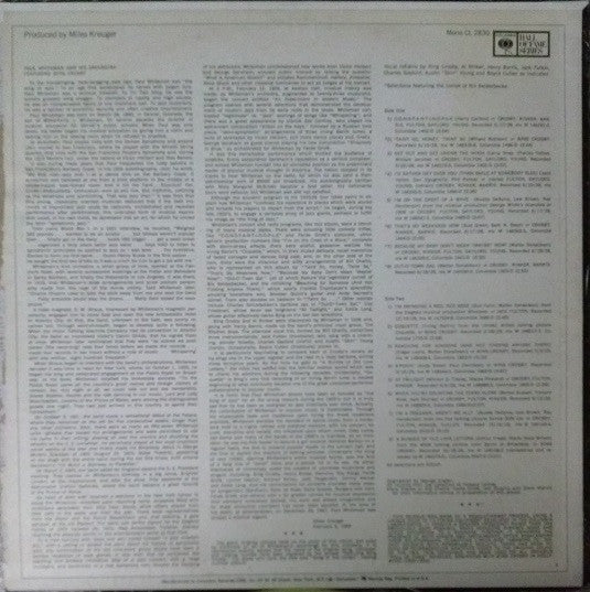 Paul Whiteman And His Orchestra Featuring Bing Crosby : Paul Whiteman And His Orchestra Featuring Bing Crosby (LP, Comp, Mono, RE, RM)