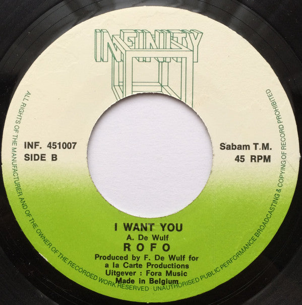 Rofo : I Want You (7")