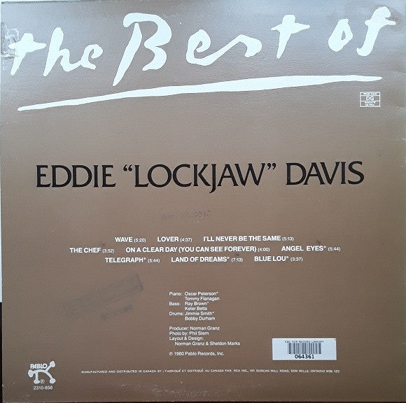 Eddie "Lockjaw" Davis : The Best Of (LP, Comp)