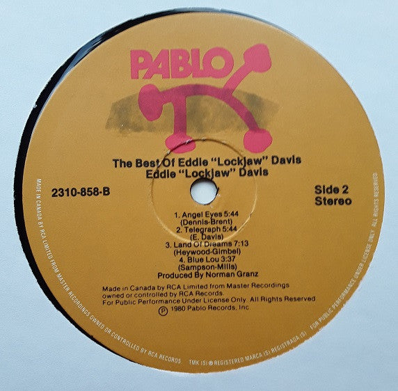 Eddie "Lockjaw" Davis : The Best Of (LP, Comp)