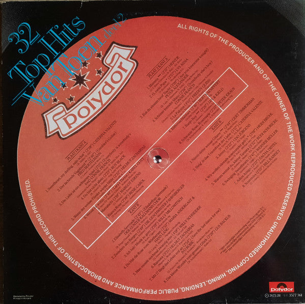 Various : 32 Top Hits Van Toen Deel 2 (2xLP, Comp)