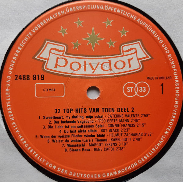 Various : 32 Top Hits Van Toen Deel 2 (2xLP, Comp)