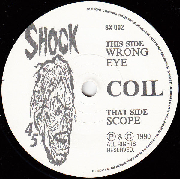 Coil : Wrong Eye / Scope (7", Ltd, RP, Yel)
