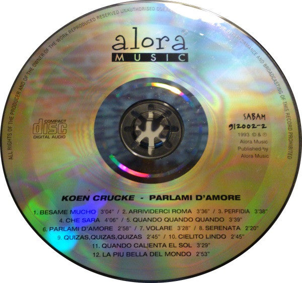 Koen Crucke : Parlami D'Amore (CD, Album)