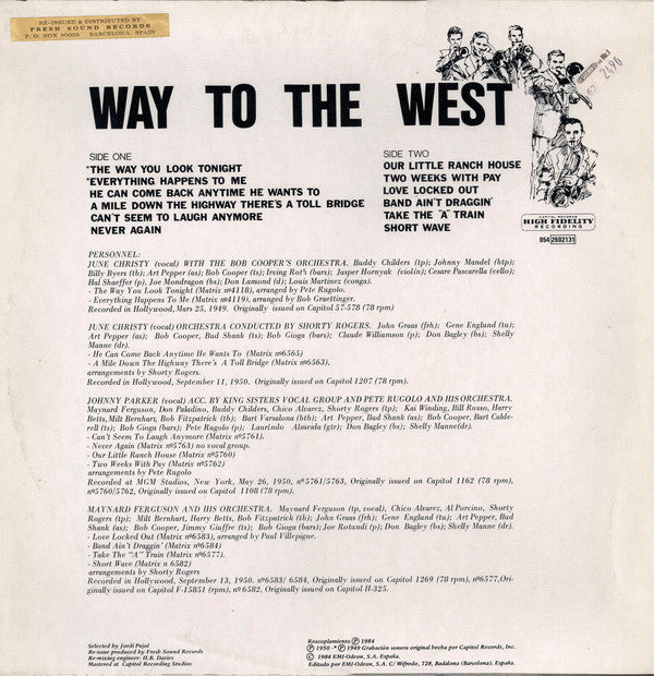 Various : Way To The West (LP, Comp, RE)