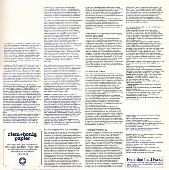 Bruckner*, Hans Vonk , Conductor - Ferdinand Leitner , Conductor - Residentie Orkest : Symphony 7 And Symphony 9 (2xLP, Gat)