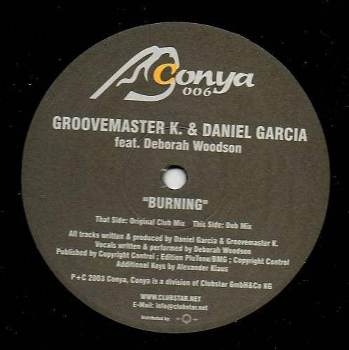 Groovemaster K. & Daniel Garcia Pres. Bongoloverz feat. Deborah Woodson : Burning (12")