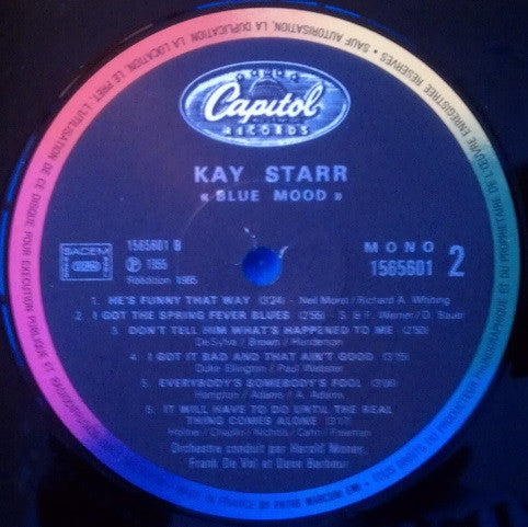 Kay Starr : In A Blue Mood (LP, Album, Mono, RE)