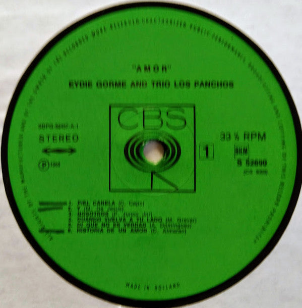 Eydie Gormé & Trio Los Panchos : Amor (Great Love Songs In Spanish) (LP, Album)