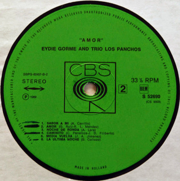 Eydie Gormé & Trio Los Panchos : Amor (Great Love Songs In Spanish) (LP, Album)