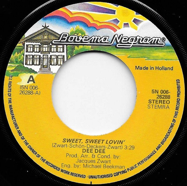 Dee Dee (13) : Sweet, Sweet Lovin'  (7", Single)