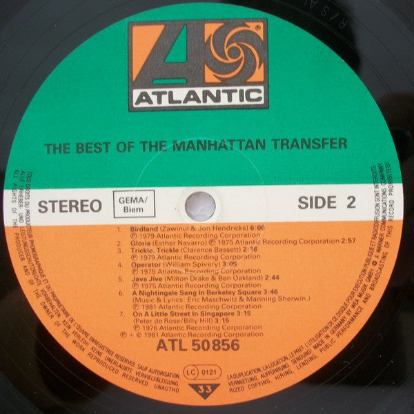 The Manhattan Transfer : The Best Of The Manhattan Transfer (LP, Comp)