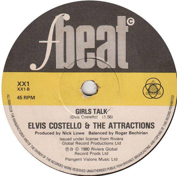 Elvis Costello And The Attractions* : I Can't Stand Up For Falling Down (7", Single)