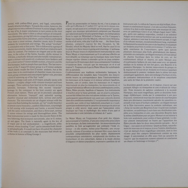 Georg Friedrich Händel : Water Musick (LP)