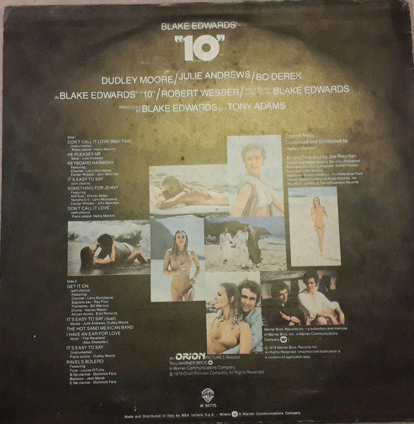 Henry Mancini : 10 - Original Motion Picture Sound Track (LP)