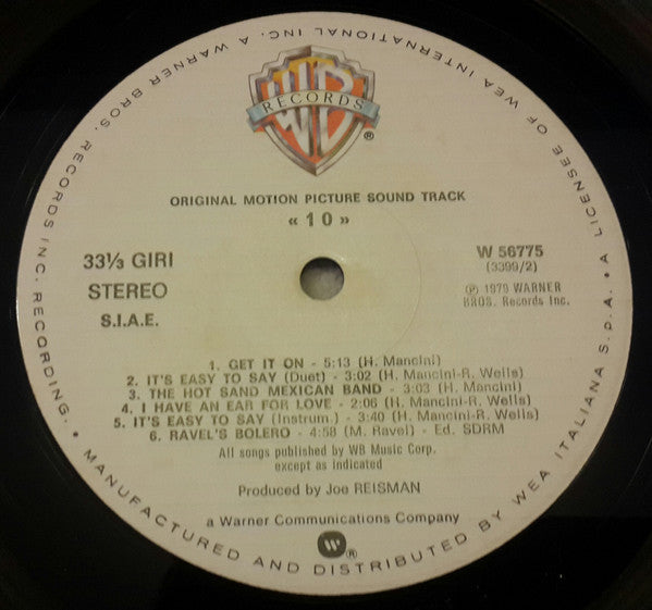 Henry Mancini : 10 - Original Motion Picture Sound Track (LP)