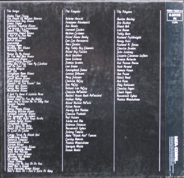 Various : Blues Box 1 (4xLP, Mono + Box, Comp)