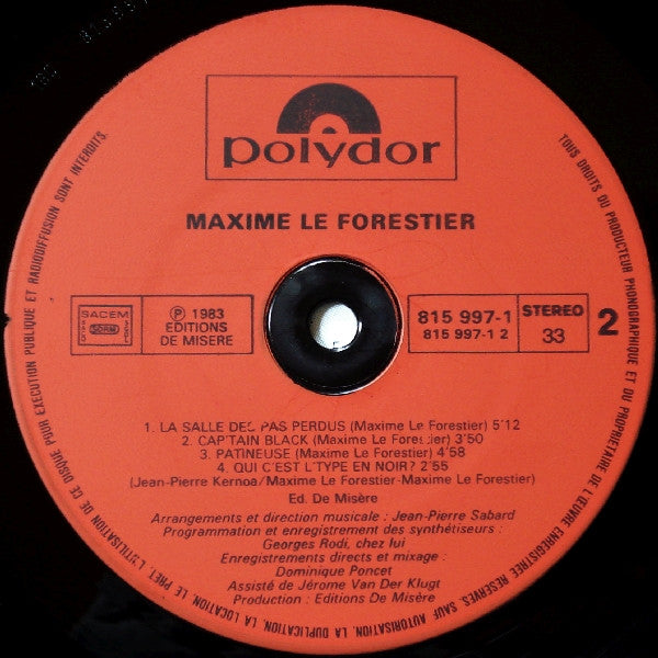 Maxime Le Forestier : Les Jours Meilleurs (LP, Album)