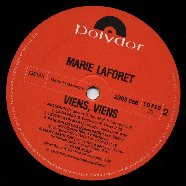 Marie Laforêt : Viens, Viens (LP, Comp)
