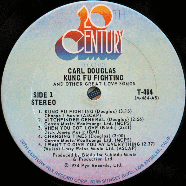 Carl Douglas : Kung Fu Fighting And Other Great Love Songs (LP, Album, San)