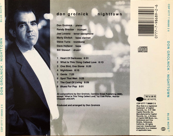Don Grolnick : Nighttown (CD, Album)