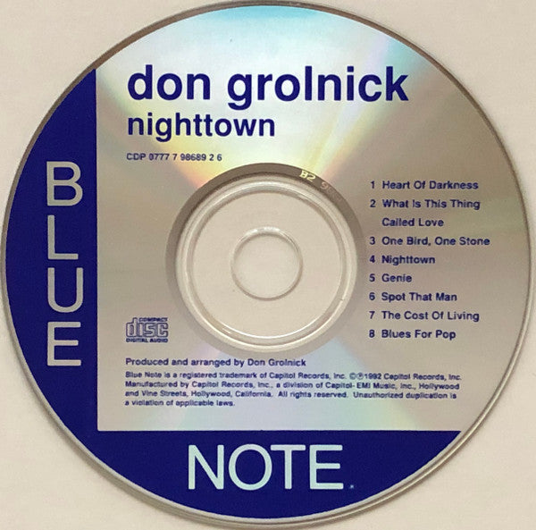Don Grolnick : Nighttown (CD, Album)