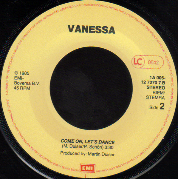 Vanessa (2) : Bandolero (7", Single)