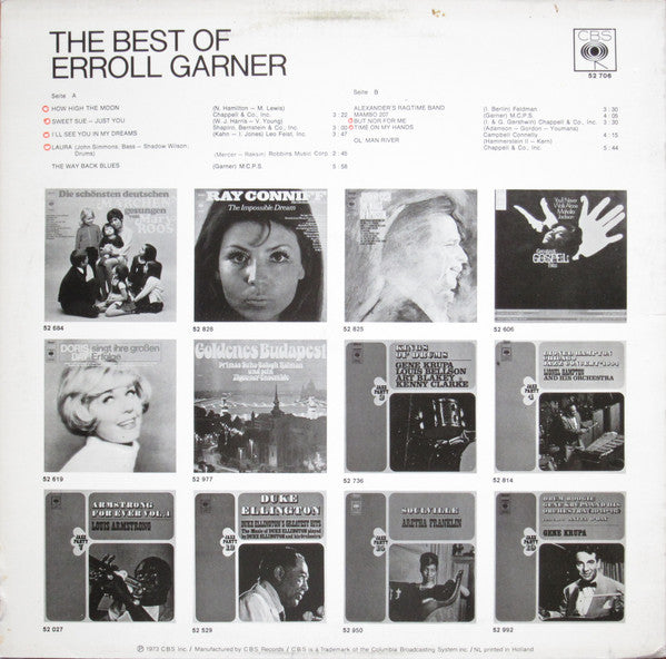 Erroll Garner : The Best Of Erroll Garner (LP, Comp)