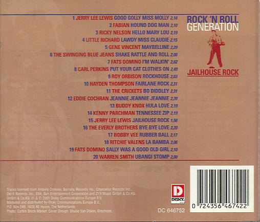 Various : Jailhouse Rock - Rock 'N Roll Generation (CD, Comp)