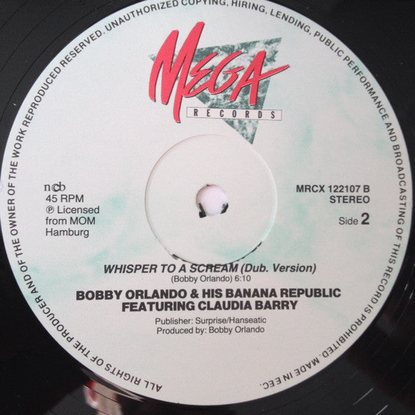 Bobby "O" & His Banana Republic Feat. Claudja Barry : Whisper To A Scream (12", Maxi)