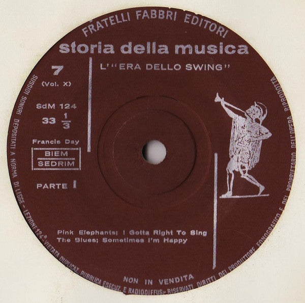 Various : L' "Era Dello Swing" (7")